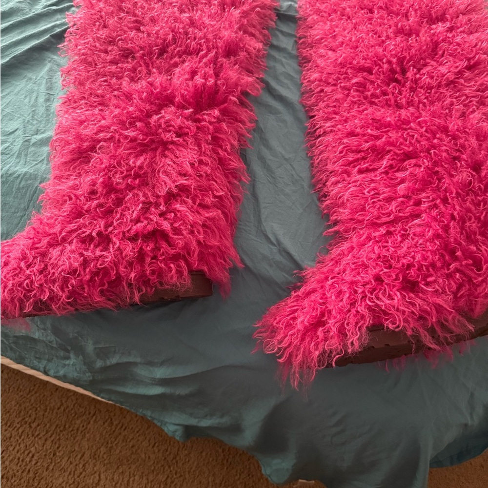Vibrant Fuchsia Over the Knee Boots